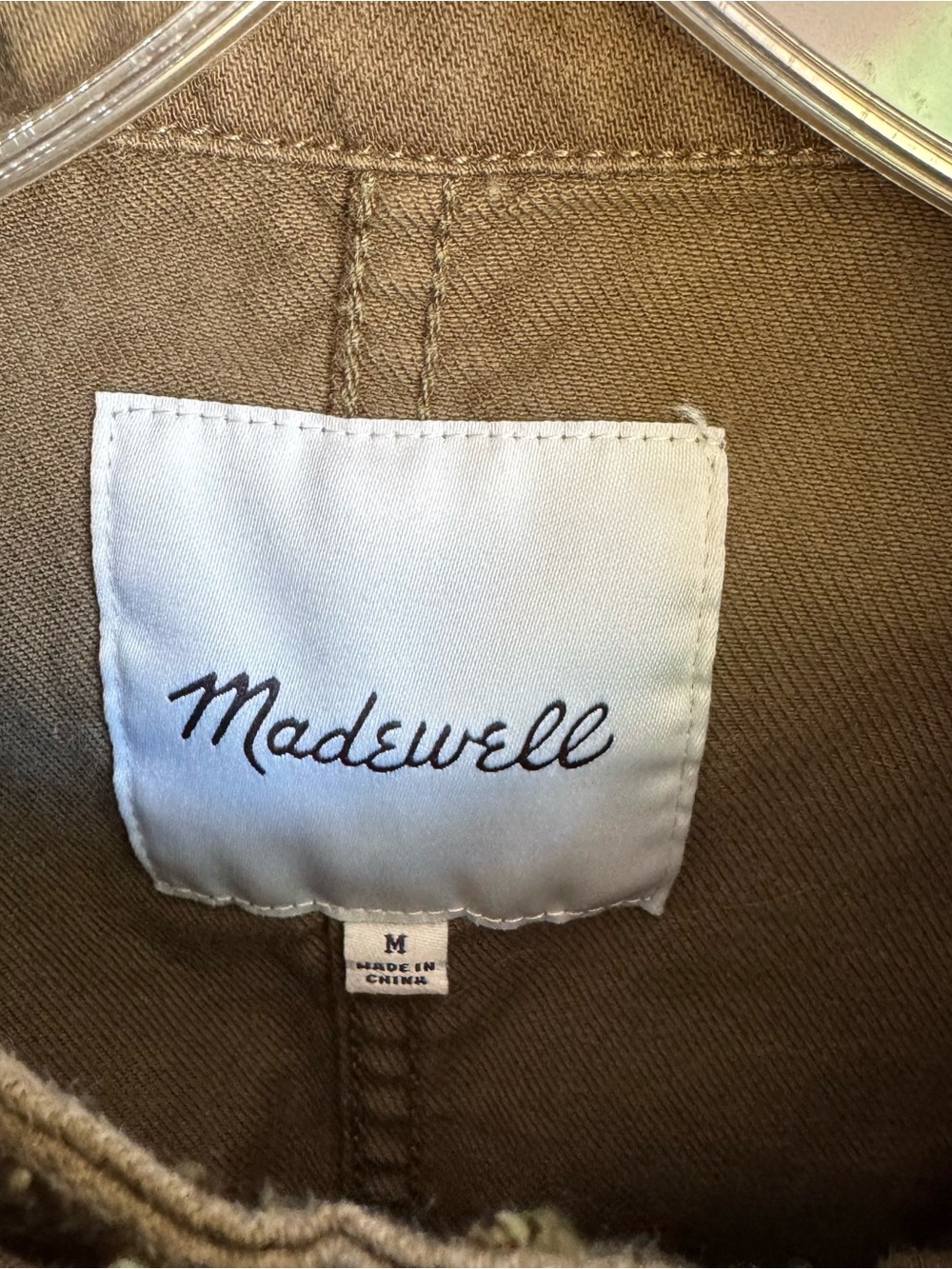 Olive Green Button-Front Utility Jacket - Picture 3 of 11